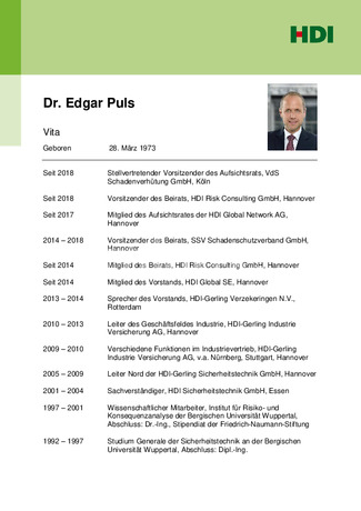 Vita - Dr. Edgar Puls | deutsch