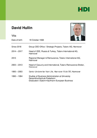 Vita - David Hullin | english